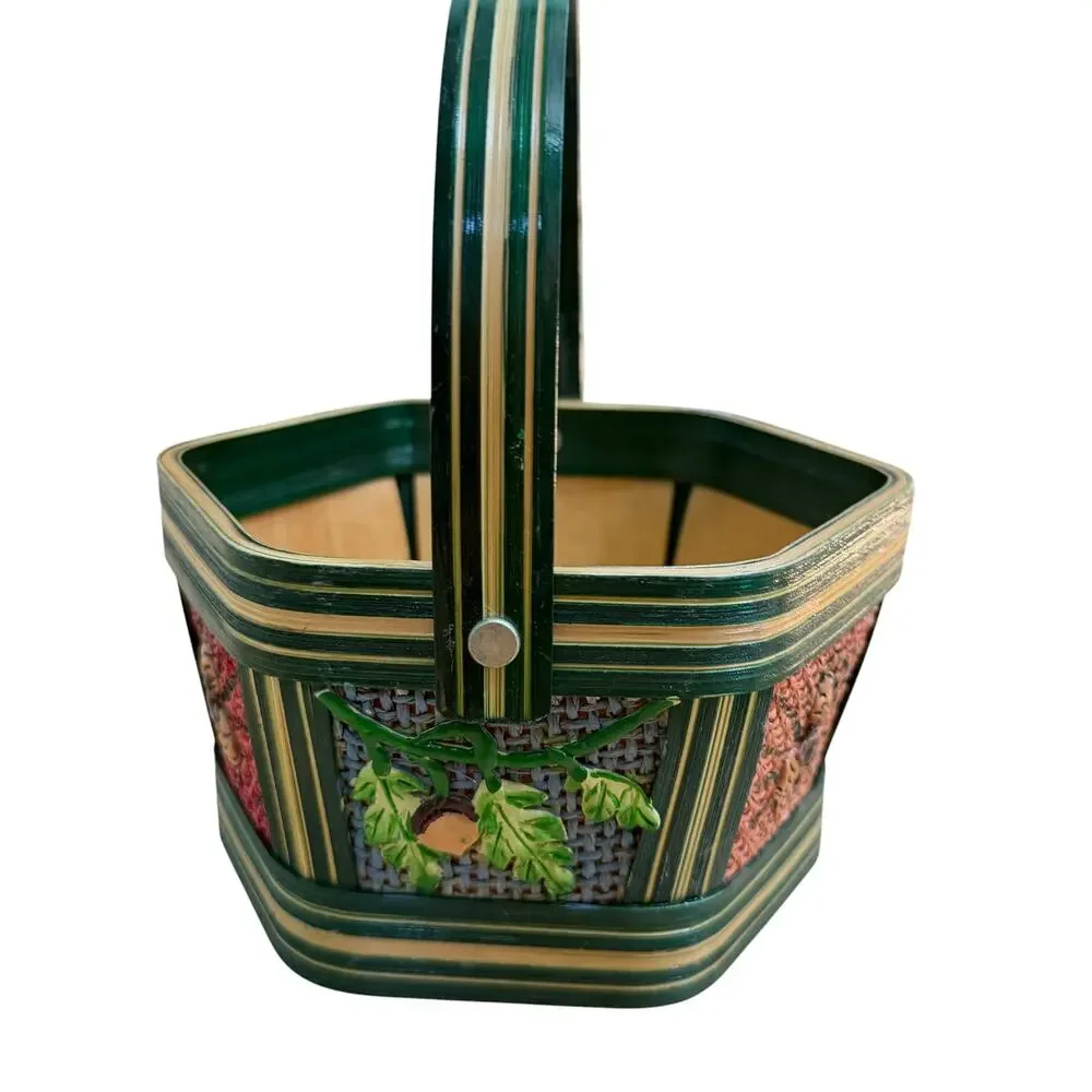 Vintage hexagonal basket